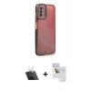 MARSİLYAN™- Galaxy A03S Kılıf Çekirdek Klasik Serisi - Siyah Seramik Nano Ekran Koruyucu + Kamera Lens Koruma Cam - SF
