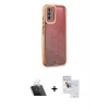 MARSİLYAN™- Galaxy A03S Kılıf Çekirdek Klasik Serisi - Siyah Seramik Nano Ekran Koruyucu + Kamera Lens Koruma Cam - SF
