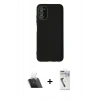 MARSİLYAN™- Galaxy A03S Kılıf Çekirdek Modern Serisi - Şeffaf Uv Polymer Nano Ekran Koruyucu + Kamera Lens Koruma Cam - SF