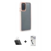 MARSİLYAN™- Galaxy A03S Kılıf Eksen Doku Prime - Şeffaf Uv Polymer Nano Ekran Koruyucu + Kamera Lens Koruma Cam - SF
