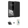 MARSİLYAN™- Galaxy A03S Kılıf Kozmos Yansıma Özel Seri - Şeffaf Pasifik Cam Ekran Koruyucu + Kamera Lens Koruma Cam - SF