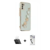 MARSİLYAN™- Galaxy A03S Kılıf Nova Işık Prime - Şeffaf Uv Polymer Nano Ekran Koruyucu + Kamera Lens Koruma Cam - SF