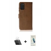 MARSİLYAN™- Galaxy A03S Kılıf Siluet Işık Serisi - Şeffaf Pasifik Cam Ekran Koruyucu + Kamera Lens Koruma Cam - SF