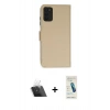 MARSİLYAN™- Galaxy A03S Kılıf Siluet Işık Serisi - Şeffaf Pasifik Cam Ekran Koruyucu + Kamera Lens Koruma Cam - SF