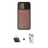 MARSİLYAN™- Galaxy A03S Kılıf Vadi Çizgi - Şeffaf Uv Polymer Nano Ekran Koruyucu + Kamera Lens Koruma Cam - SF