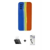 MARSİLYAN™- Galaxy A03S Kılıf Yadigar Çizgi - Şeffaf Uv Polymer Nano Ekran Koruyucu + Kamera Lens Koruma Cam - SF