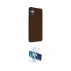 MARSİLYAN™- Galaxy A05 Kılıf Akış Asil Koleksiyonu - Siyah 3D Antistatik Seramik Nano Ekran Koruyucu