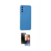 MARSİLYAN™- Galaxy A05S Kılıf Kozmos Yansıma Özel Seri - Siyah 3D Antistatik Mat Seramik Nano Ekran Koruyucu