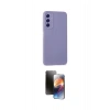 MARSİLYAN™- Galaxy A05S Kılıf Kozmos Yansıma Özel Seri - Siyah 3D Antistatik Mat Seramik Nano Ekran Koruyucu