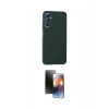 MARSİLYAN™- Galaxy A05S Kılıf Kozmos Yansıma Özel Seri - Siyah 3D Antistatik Mat Seramik Nano Ekran Koruyucu
