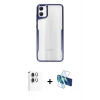 MARSİLYAN™- Galaxy A06 Kılıf Akış Çizgi Koleksiyonu - Siyah 3D Antistatik Seramik Nano Ekran Koruyucu + Raze Metal Kamera Lens - GS