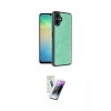 MARSİLYAN™- Galaxy A06 Kılıf Kıvılcım Işık Serisi - Şeffaf Pasifik Cam Ekran Koruyucu