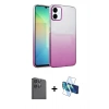 MARSİLYAN™- Galaxy A06 Kılıf Kıvılcım Minimal Özel Seri - Siyah 3D Antistatik Seramik Nano Ekran Koruyucu + Raze Metal Kamera Lens - SH