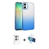 MARSİLYAN™- Galaxy A06 Kılıf Kıvılcım Minimal Özel Seri - Siyah 3D Antistatik Seramik Nano Ekran Koruyucu + Raze Metal Kamera Lens - GS