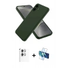 MARSİLYAN™- Galaxy A06 Kılıf Kozmos Yansıma Özel Seri - Siyah 3D Antistatik Seramik Nano Ekran Koruyucu + Raze Metal Kamera Lens - GS
