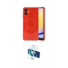 MARSİLYAN™- Galaxy A06 Kılıf Ufuk Serisi - Siyah 3D Antistatik Cam Ekran Koruyucu