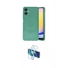 MARSİLYAN™- Galaxy A06 Kılıf Ufuk Serisi - Siyah 3D Antistatik Cam Ekran Koruyucu