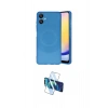 MARSİLYAN™- Galaxy A06 Kılıf Ufuk Serisi - Siyah 3D Antistatik Cam Ekran Koruyucu