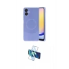 MARSİLYAN™- Galaxy A06 Kılıf Ufuk Serisi - Siyah 3D Antistatik Cam Ekran Koruyucu