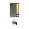 MARSİLYAN™- Galaxy A06 Kılıf Ufuk Serisi - Siyah 3D Antistatik Cam Ekran Koruyucu
