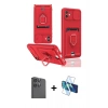 MARSİLYAN™- Galaxy A06 Kılıf Vadi Form Prime - Siyah 3D Antistatik Seramik Nano Ekran Koruyucu + Raze Metal Kamera Lens - SH