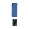 MARSİLYAN™- Galaxy A06 Kılıf Yankı Yansıma Özel Seri - Siyah 3D Antistatik Hayalet Cam Ekran Koruyucu