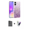 MARSİLYAN™- Galaxy A06 Kılıf Zirve Modern Prime - Şeffaf Pasifik Cam Ekran Koruyucu + Raze Metal Kamera Lens - SH