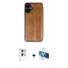 MARSİLYAN™- Galaxy A06 Kılıf Zirve Yansıma Serisi - Siyah 3D Antistatik Seramik Nano Ekran Koruyucu + Raze Metal Kamera Lens - GS