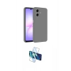 MARSİLYAN™- Galaxy A07 4G Kılıf Kozmos Yansıma Özel Seri - Siyah 3D Antistatik Cam Ekran Koruyucu