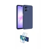 MARSİLYAN™- Galaxy A07 4G Kılıf Kozmos Yansıma Özel Seri - Siyah 3D Antistatik Cam Ekran Koruyucu