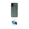 MARSİLYAN™- Galaxy A07 4G Kılıf Zirve Yansıma Serisi - Siyah 3D Antistatik Cam Ekran Koruyucu