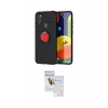 MARSİLYAN™- Galaxy A11 Kılıf Yankı Form Prime - Siyah Seramik Nano Ekran Koruyucu