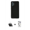 MARSİLYAN™- Galaxy A13 4G Kılıf Ahenk Serisi - Şeffaf Uv Polymer Nano Ekran Koruyucu + Kamera Lens Koruma Cam - SF