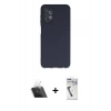 MARSİLYAN™- Galaxy A13 4G Kılıf Kozmos Yansıma Özel Seri - Şeffaf Uv Polymer Nano Ekran Koruyucu + Kamera Lens Koruma Cam - SF
