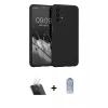 MARSİLYAN™- Galaxy A13 4G Kılıf Kozmos Yansıma Özel Seri - Siyah Joko Magic 5D Cam + Kamera Lens Koruma Cam - SF