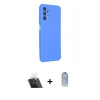 MARSİLYAN™- Galaxy A13 4G Kılıf Kozmos Yansıma Özel Seri - Siyah Joko Magic 5D Cam + Kamera Lens Koruma Cam - SF