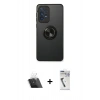 MARSİLYAN™- Galaxy A13 4G Kılıf Yörünge Çizgi - Şeffaf Uv Polymer Nano Ekran Koruyucu + Kamera Lens Koruma Cam - SF