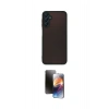 MARSİLYAN™- Galaxy A14 4G Kılıf Ahenk Çizgi Serisi - Siyah 3D Antistatik Mat Seramik Nano Ekran Koruyucu