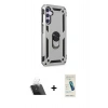 MARSİLYAN™- Galaxy A14 4G Kılıf Ahenk Klasik Koleksiyonu - Şeffaf Pasifik Cam Ekran Koruyucu + Kamera Lens Koruma Cam - SF