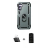 MARSİLYAN™- Galaxy A14 4G Kılıf Ahenk Klasik Koleksiyonu - Siyah 6D Antistatik Mat Seramik Hayalet Nano Ekran Koruyucu + Kamera Lens Koruma Cam - SF