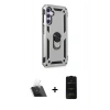 MARSİLYAN™- Galaxy A14 4G Kılıf Ahenk Klasik Koleksiyonu - Siyah 6D Antistatik Mat Seramik Hayalet Nano Ekran Koruyucu + Kamera Lens Koruma Cam - SF