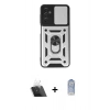 MARSİLYAN™- Galaxy A14 4G Kılıf Ahenk Klasik - Siyah Joko Magic 5D Cam + Kamera Lens Koruma Cam - SF