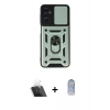 MARSİLYAN™- Galaxy A14 4G Kılıf Ahenk Klasik - Siyah Joko Magic 5D Cam + Kamera Lens Koruma Cam - SF