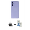 MARSİLYAN™- Galaxy A14 4G Kılıf Ahenk Serisi - Şeffaf Royal Nano Ekran Koruyucu + Kamera Lens Koruma Cam - SF