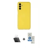 MARSİLYAN™- Galaxy A14 4G Kılıf Ahenk Serisi - Şeffaf Royal Nano Ekran Koruyucu + Kamera Lens Koruma Cam - SF