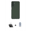MARSİLYAN™- Galaxy A14 4G Kılıf Ahenk Serisi - Siyah Joko Magic 5D Cam + Kamera Lens Koruma Cam - SF