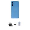 MARSİLYAN™- Galaxy A14 4G Kılıf Ahenk Serisi - Siyah Joko Magic 5D Cam + Kamera Lens Koruma Cam - SF