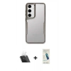 MARSİLYAN™- Galaxy A14 4G Kılıf Akış Çizgi Koleksiyonu - Şeffaf Pasifik Cam Ekran Koruyucu + Şeffaf Kamera Lens Koruma Cam