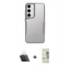 MARSİLYAN™- Galaxy A14 4G Kılıf Akış Çizgi Koleksiyonu - Siyah 20D Premium Cam Ekran Koruyucu + Kamera Lens Koruma Cam - SF