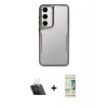 MARSİLYAN™- Galaxy A14 4G Kılıf Akış Çizgi Koleksiyonu - Siyah 20D Premium Cam Ekran Koruyucu + Kamera Lens Koruma Cam - SF